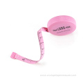 Pink Retracted Seamstress Sewing Tape Measure